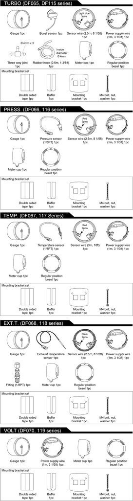 [PDF06503S] Defi Boost sensor