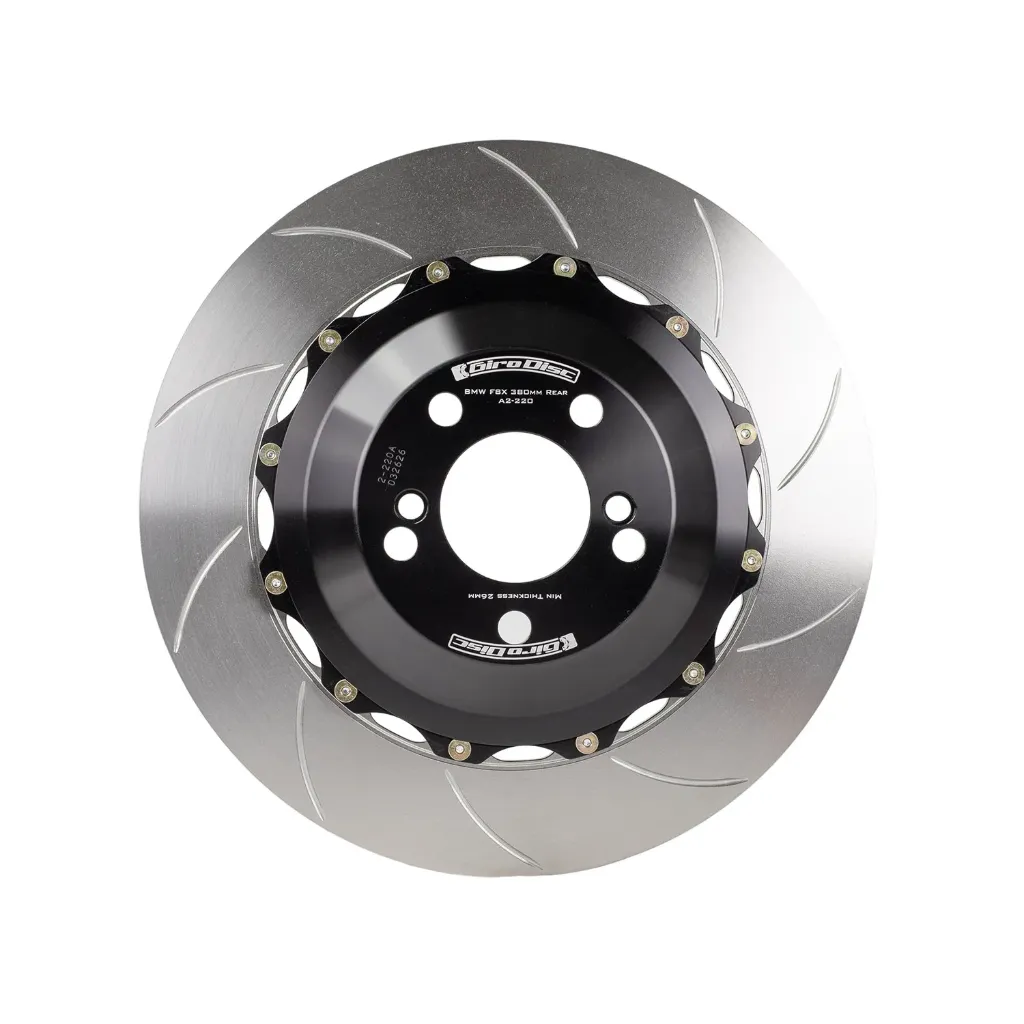[A2-220SL] Girodisc 2-Delige Remschijf Links 380x28mm - BMW M2 F87 Competition M3 F80 - Achterkant