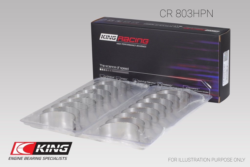 King Conrod Bearing Shell SBC 265/283/327 2.000" Journal