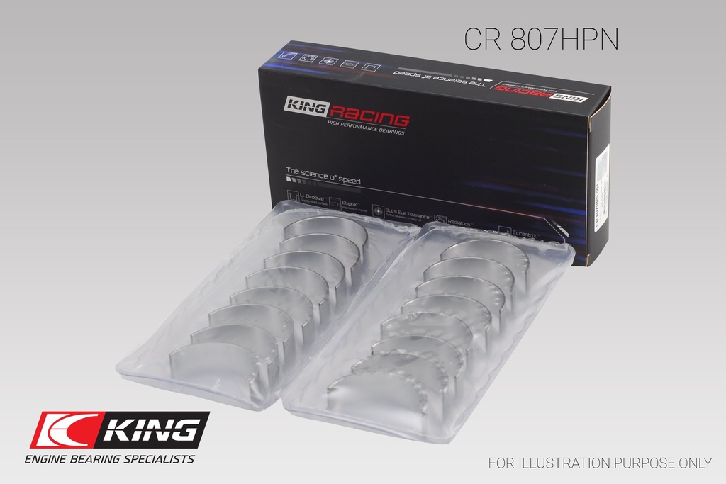 King Conrod Bearing Shell SBC 2.100" Journal / LS Gen III/IV