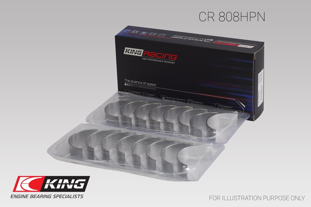 [CR808HPN] King Conrod Bearing Shell BBC 366/396/402/454/502
