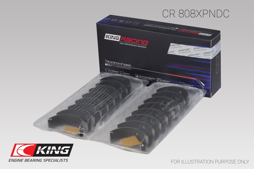 [CR808XPNDC] King Conrod Bearing Shell BBC 366/396/402/454/502