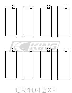 [CR4042XP] King Conrod Bearing Shell BMW M40, M42, M43, M44