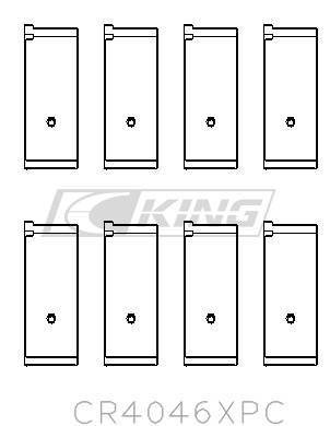 [CR4046XPC0.25] King Conrod Bearing Shell HONDA B20B4, B20Z2, D16, ZC, 16V