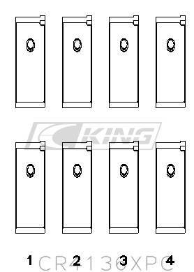 [CR4136XPC.026] King Conrod Bearing Shell NISSAN SR20DE