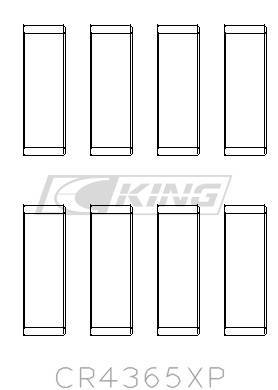[CR4365XP0.25] King Conrod Bearing Shell FORD ZETEC S/ECOBOOST1.6