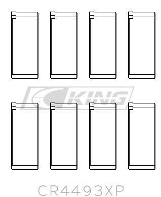[CR4493XP STDX] King Conrod Bearing Shell PEUGEOT XW7, TU1, TU3A, TU5JP4