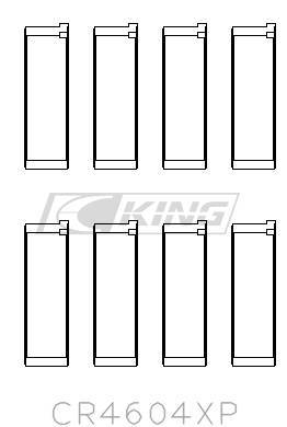 [CR4604XP0.5] King Conrod Bearing Shell FORD 2.3L EcoBoost MAZDA L3-VDT MZ