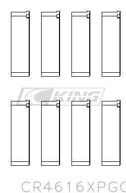 [CR4616XPGC] King Conrod Bearing Shell SUBARU FA20, TOYOTA 4U-GSE