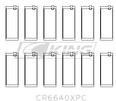 [CR6640XPC] King Conrod Bearing Shell BMW M20, M50 2.0L, 2.5L, 2.7L