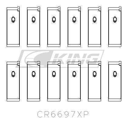 [CR6697XP] King Conrod Bearing Shell NISSAN RB25DET, RB26DETT