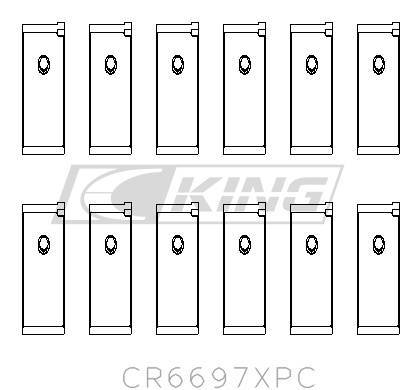 [CR6697XPC] King Conrod Bearing Shell NISSAN RB25DET, RB26DETT