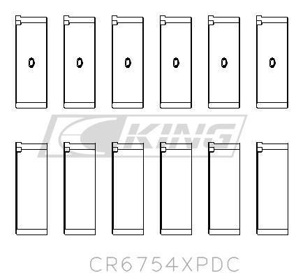 [CR6754XPDC.026] King Conrod Bearing Shell TOYOTA 2JZGE, 2JZGTE, 24V 3.0L