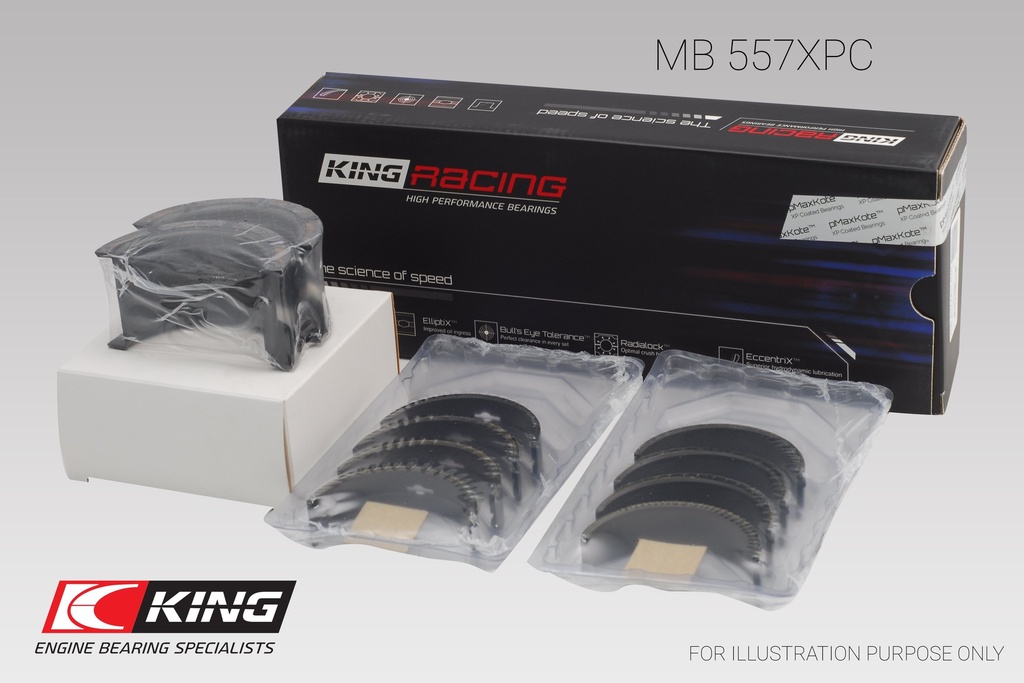 King Main Bearing Shell SBC 267/302/327/350 2.100" Journal