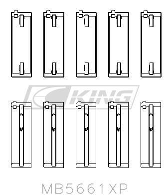 King Main Bearing Shell VAG ADZ, AWT, APK, BHP, BPY, AKS