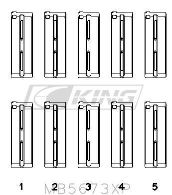 [MB5673XP STDX] King Main Bearing Shell HONDA F20C, F22C, 16V