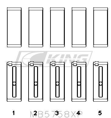 [MB5758XP STDX] King Main Bearing Shell PEUGEOT EP6 1.6L / BMW N14B16C