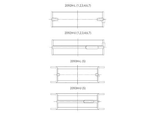 ACL Main Bearing Shell Ford 4.0L Barra (incl. turbo)
