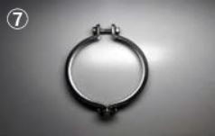 HKS V-Band Clamp T51R manifold flange+TO4Z F/pipe flange 99.1mm