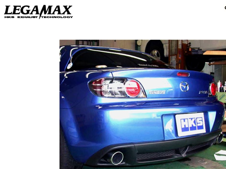 [32018-AZ002] HKS Legamax SS RX-8 LA-SE3P 13B-MSP (04/2003~02/2008 only!)