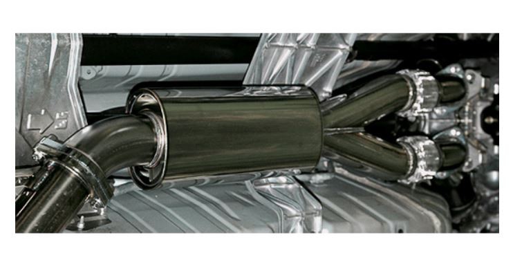 HKS SS Centre Pipe GTR35 (with silencer) (Motorsports Only)