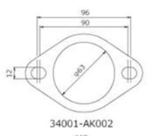 [34001-AK002] HKS Exhaust Gasket 60mm (2pk) old 17455-001100