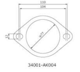 [34001-AK004] HKS Exhaust Gasket 75mm (2pk) [SR010352] old 3401-SA007