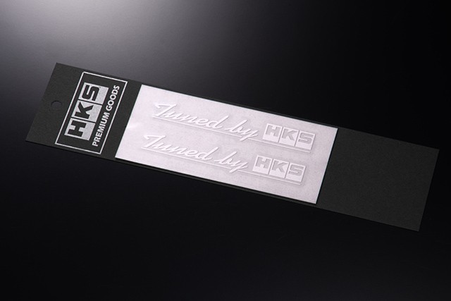 [51003-AK144] HKS Sticker Tuned by HKS W120 WHITE