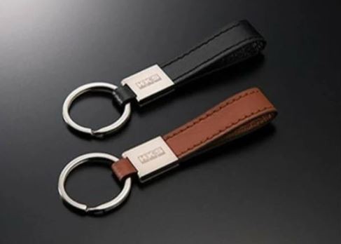 HKS HKS LEATHER KEYRING BLACK