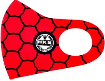 [51007-AK319] HKS FACE MASK RED (M)