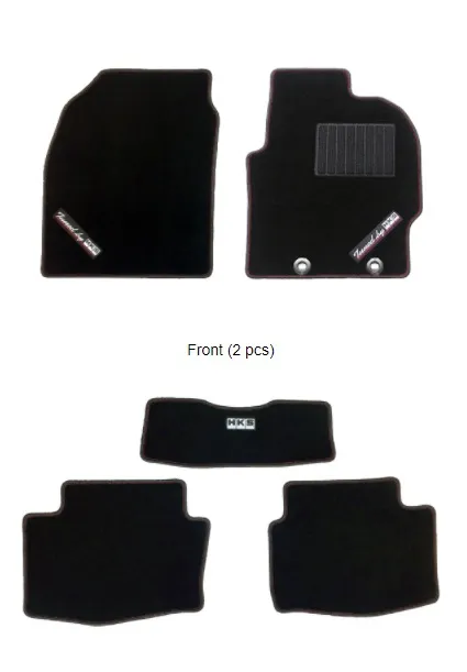 [51007-AK377] HKS Floor Mats GR Yaris Front/Rear Set