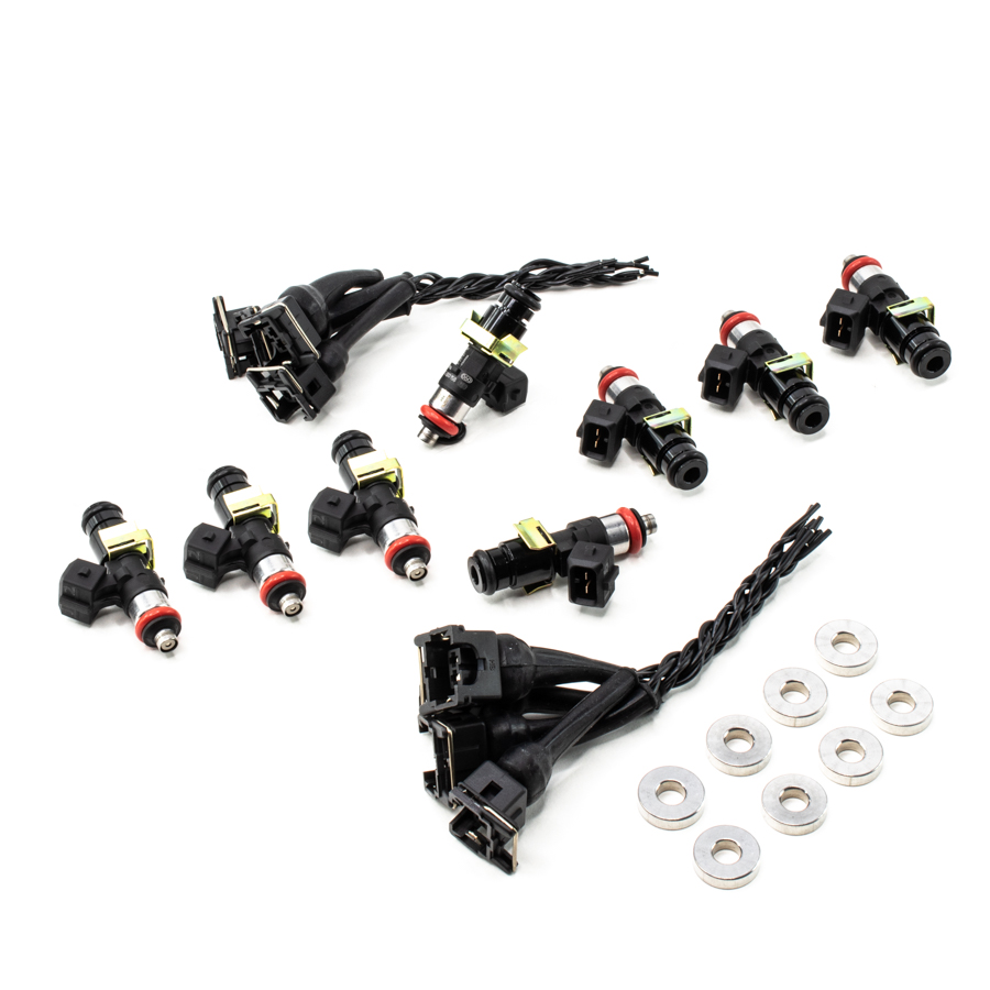 [16M-26-1500-8] Deatschwerks Matched set of 8 EV14 1500cc for Chevrolet Silverado 1500 & GMC Sierra 1500 2000-13 Gas V8 4.8L/5.3L/6.0L/6.2L Excl Flex Fuel