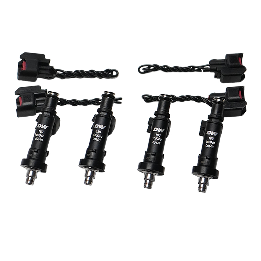 [18U-04-1000-4] Deatschwerks Matched set of 4 1000cc Injectors for Honda Civic B/D/H 92-00 and Integra OBD I and II, B/D/H 91-01 Replaces 22S-01-1000-4