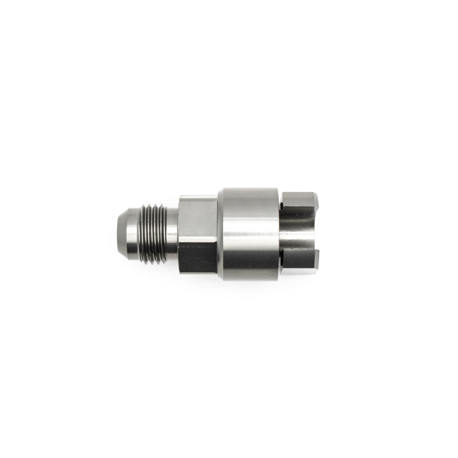 [6-02-0103] Deatschwerks 6AN Male Flare to 3/8 Inch Female EFI Quick Connect Adapter, Anodized DW Titanium