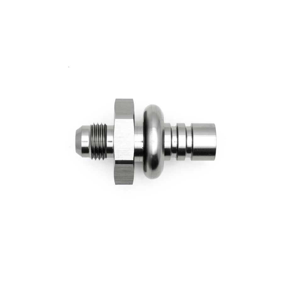 [6-02-0106] Deatschwerks 6AN Male Flare to 1/2 Inch Ford Male EFI Quick Connect Adapter, Anodized DW Titanium