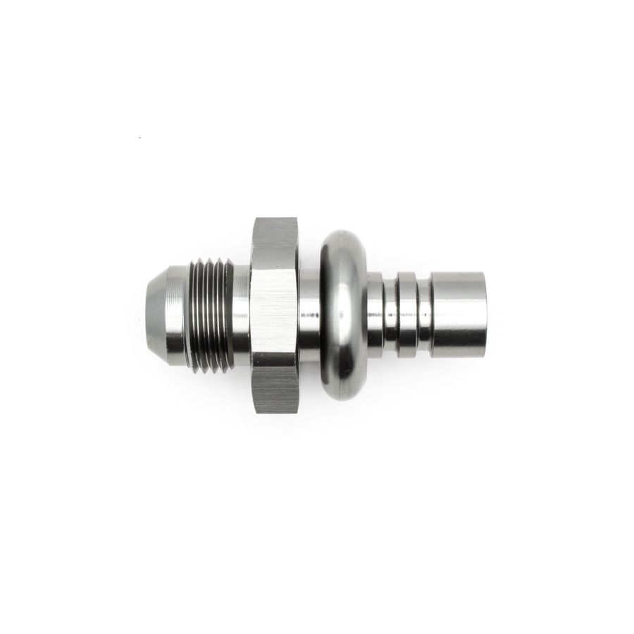 [6-02-0107] Deatschwerks 8AN Male Flare to 1/2 Inch Ford Male EFI Quick Connect Adapter, Anodized DW Titanium