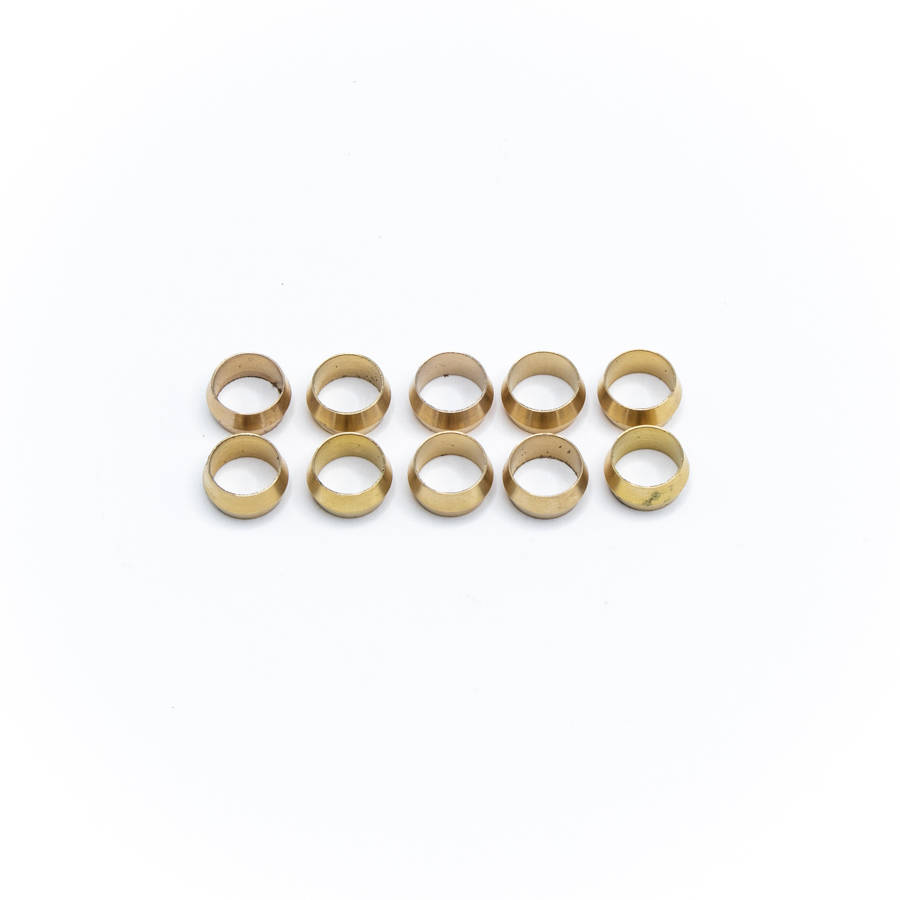 Deatschwerks Replacement Hard Line Compression Olives, 3/8 Inch (Pack Of 10)