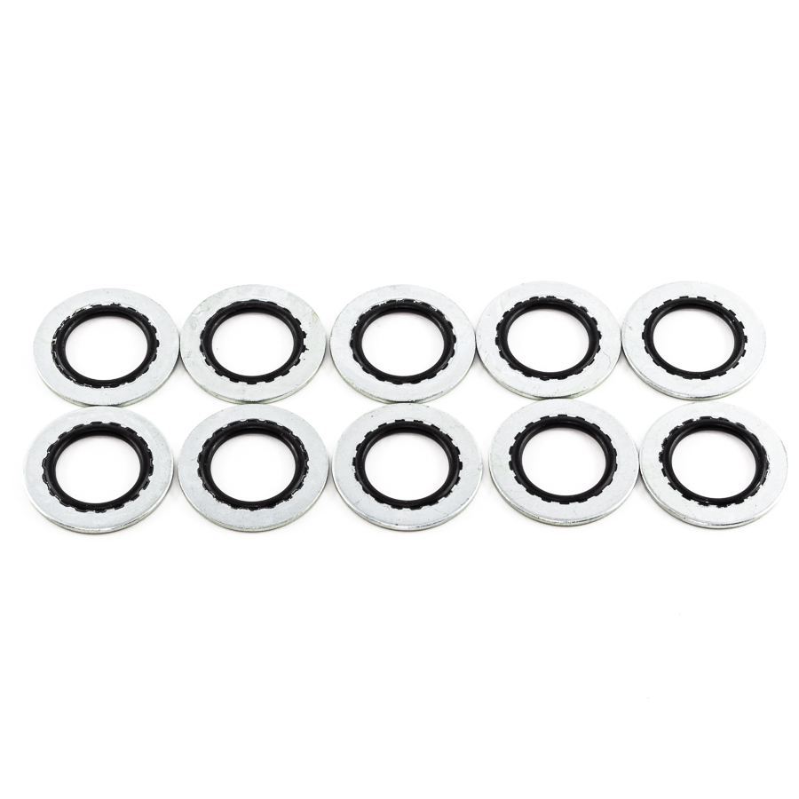 [6-02-0335] Deatschwerks 10AN Rubber and Metal Crush Washer (Pack Of 10)