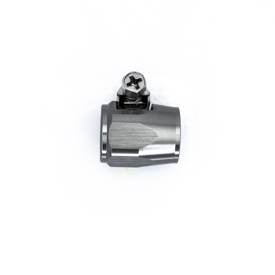 Deatschwerks 6AN Worm Drive Clamp (For Use With 6AN CPE Hose Only), Anodized DW Titanium