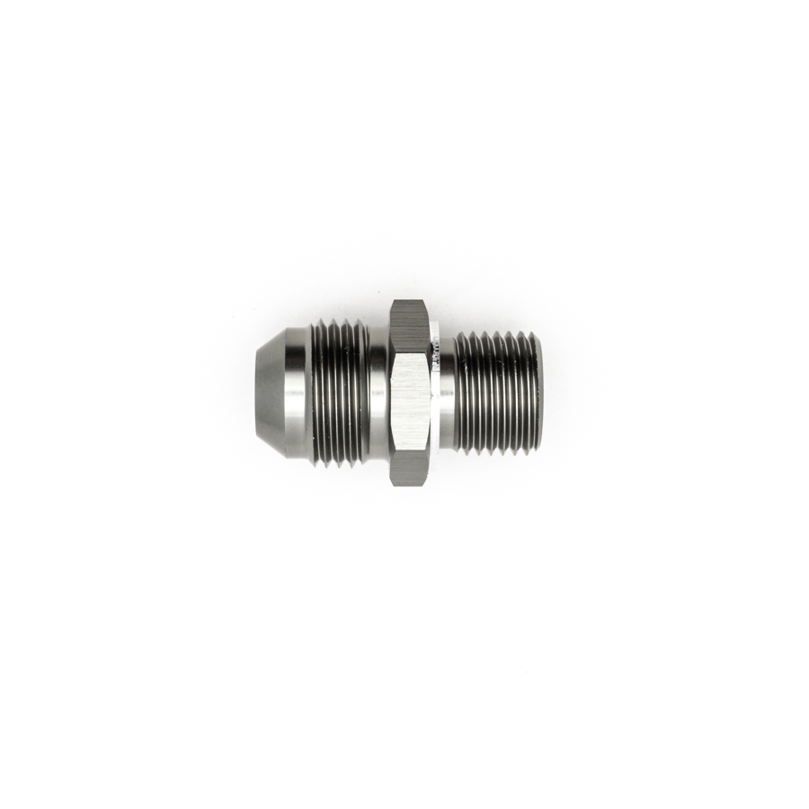 [6-02-0619] Deatschwerks 8AN Male Flare to M16 X 1.5 Male Metric Adapter (Incl Crush Washer), Anodized DW Titanium