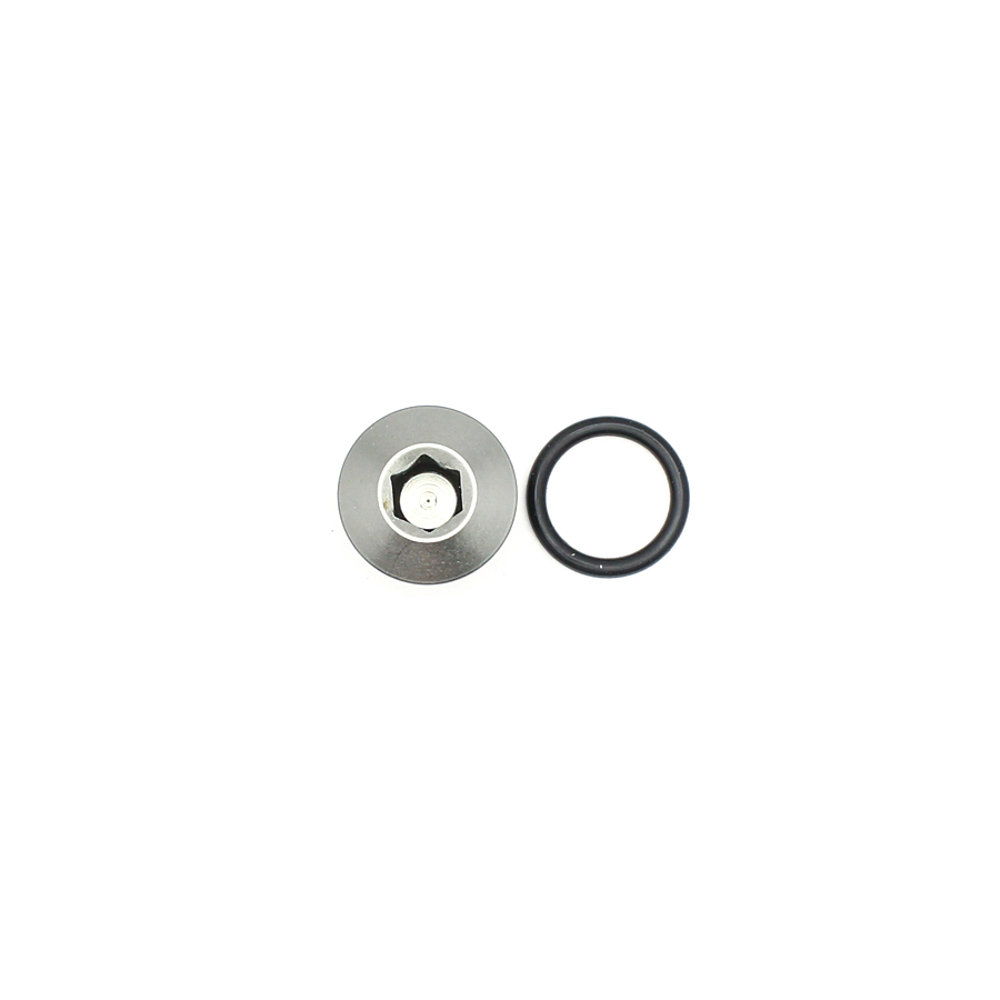 Deatschwerks 6AN ORB Male Plug, Low Profile Internal Allen/Hex (Incl O-Ring), Anodized DW Titanium