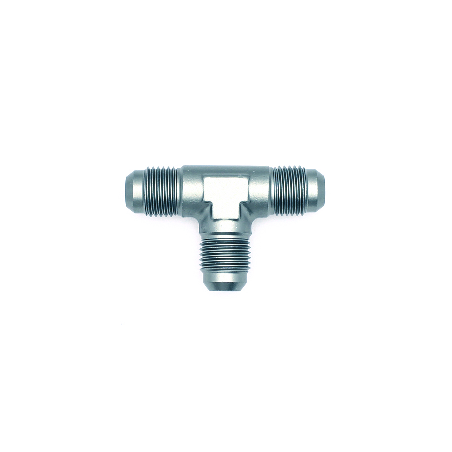 [6-02-0721] Deatschwerks 6AN Male Flare to 6AN Male Flare to 6AN Male Flare Tee Fitting, Anodized DW Titanium