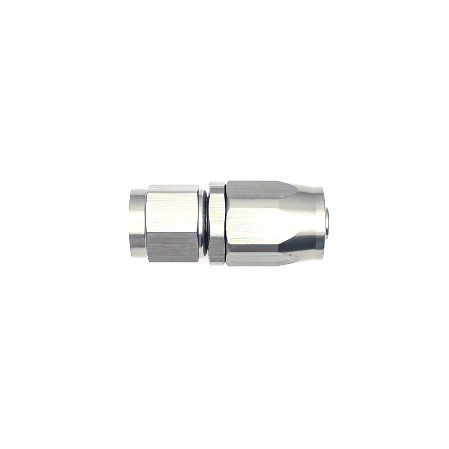 Deatschwerks 6AN Female Swivel Straight Hose End CPE, Anodized DW Titanium