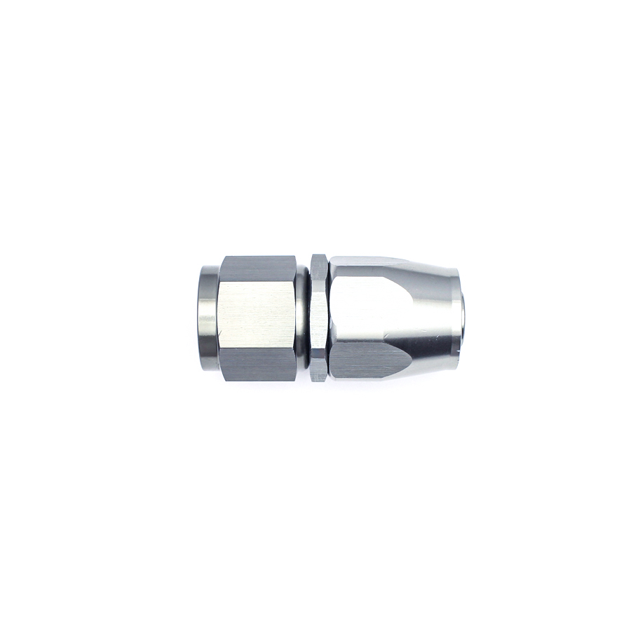 Deatschwerks 10AN Female Swivel Straight Hose End CPE, Anodized DW Titanium