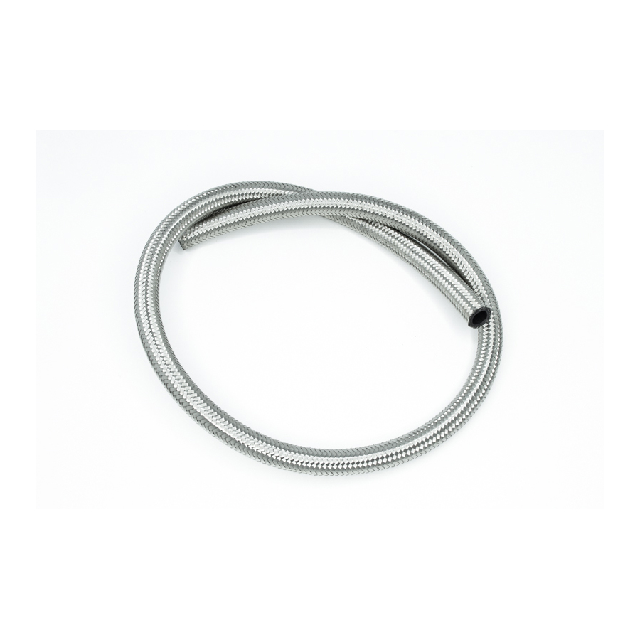Deatschwerks 8AN Stainless Steel Double Braided CPE Hose, 3 Feet