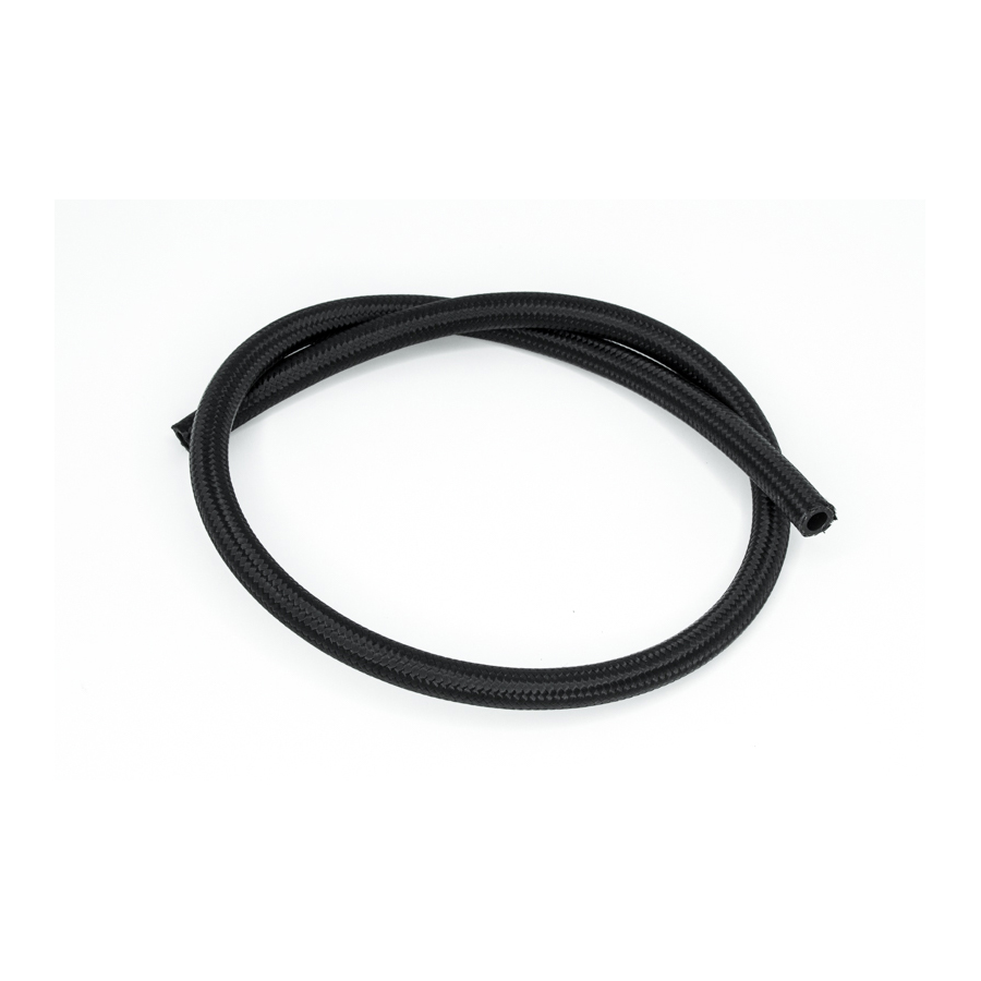 Deatschwerks 6AN Black Nylon Braided CPE Hose, 3 Feet