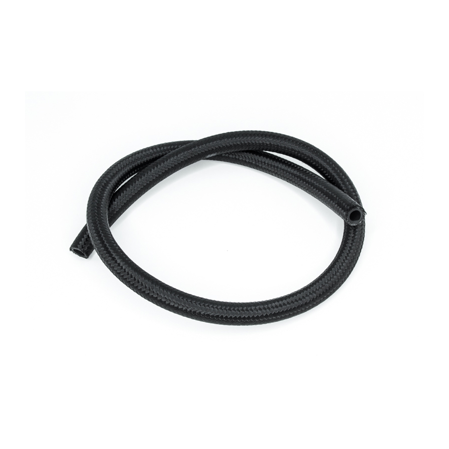 Deatschwerks 8AN Black Nylon Braided CPE Hose, 3 Feet