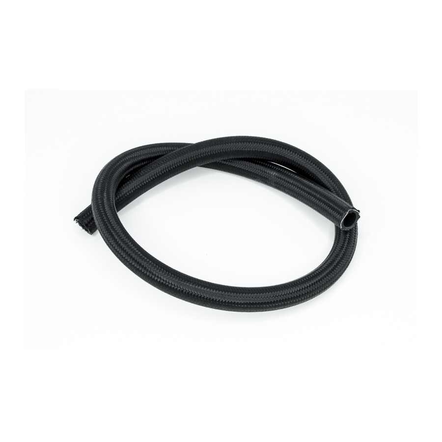 Deatschwerks 10AN Black Nylon Braided CPE Hose, 3 Feet