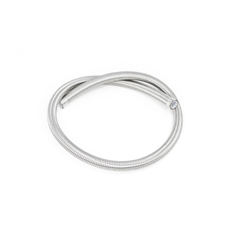Deatschwerks 8AN Stainless Steel Double Braided PTFE Hose, 3 Feet
