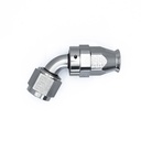 Deatschwerks 8 AN Female Flare Swivel (Incl Ferule/Olive) 60-Degree Hose End PTFE, Anodized DW Titanium